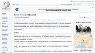Royal Women's Hospital - Wikipedia