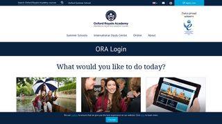 ORA Login - Oxford Summer School from Oxford Royale Academy