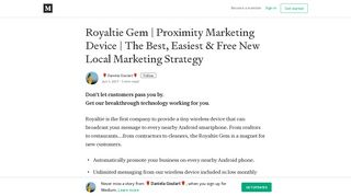 Royaltie Gem | Proximity Marketing Device | The Best, Easiest & Free ...