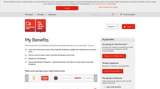 My Benefits | Clydesdale Bank
