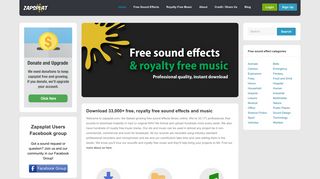 ZapSplat - Download Free Sound Effects & Royalty Free Music