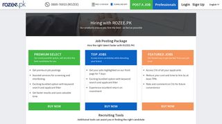 Job Posting Packages - ROZEE.PK