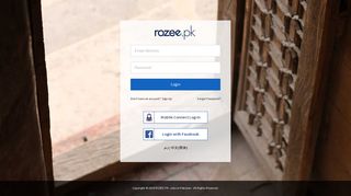 Login to your account - ROZEE.PK