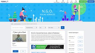 NGO/Social Services Jobs in Pakistan - Rozee.pk