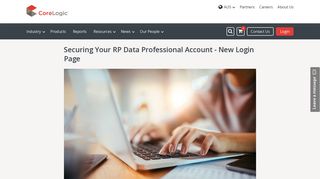 Securing Your RP Data Professional Account - New Login Page