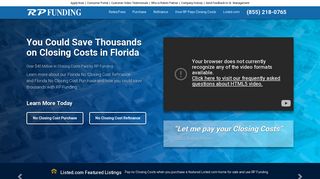 RP Funding | Save Thousands in Florida Mortgage Closing Costs ...