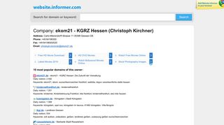 Christoph Kirchner ekom21 - KGRZ Hessen at Website Informer