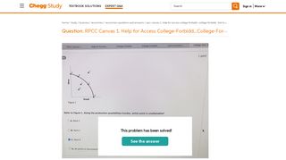 Solved: RPCC Canvas 1. Help For Access College-Forbidd...C ...