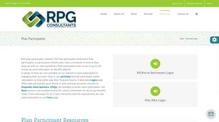 401k Retirement Plan or FSA Plan Participant Resources | RPG ...