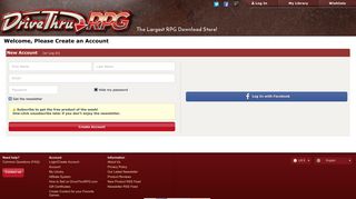 Log In - DriveThruRPG.com