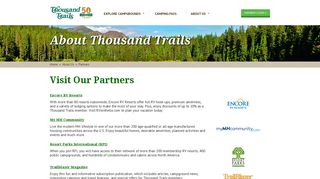 Thousand Trails: Partners