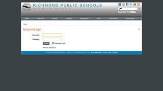 Login - Richmond Public Schools