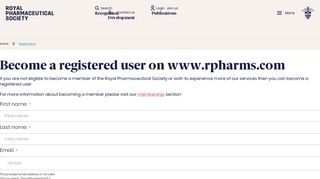 Become a registered user on rpharms.com