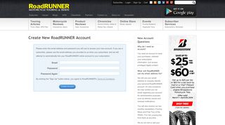 Sign Up - RoadRUNNER Magazine