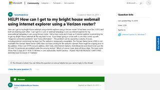 HELP! How can I get to my bright house webmail using internet ...
