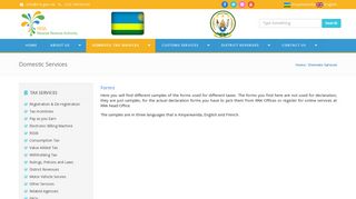 Forms - Welcome to RRA - Rwanda Revenue Authority Website