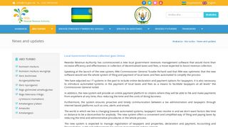 Local Government Revenue collection goes Online - Rwanda ...