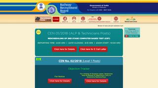 Railway Recruitment Board Chennai :: RRB Chennai Home