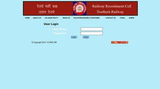 Railway Recruitment Cell Northern Railway