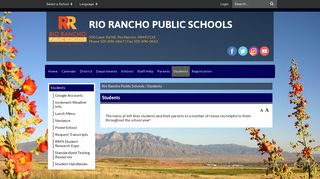 Students - Rio Rancho Public Schools