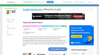 Access rs.gta-travel.com. Welcome to gta!