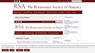 RSA 2018 NOLA - Renaissance Society of America