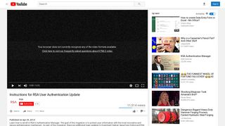 Instructions for RSA User Authentication Update - YouTube