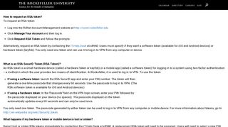 How to Request - The Rockefeller University - Information Technology