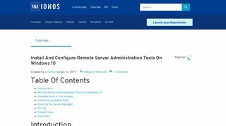 Install and Configure Remote Server Administration Tools on Windows ...