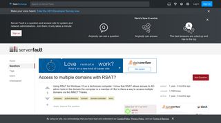 windows - Access to multiple domains with RSAT? - Server Fault