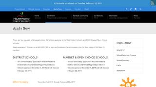 Apply Now | Hartford Public Schools