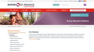 For Patients - Roper St. Francis