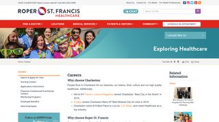 Career Opportunities at Roper St. Francis