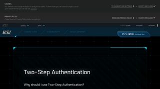 Two-Step Authentication - Roberts Space Industries | Follow the ...
