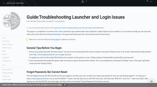 Troubleshooting Launcher and Login Issues - Star Citizen Wiki