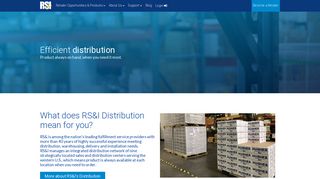 Distribution - Our Install and Fulfillment Services and Products - RS&I