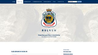 Sub-Branch Sign-In | RSL NSW