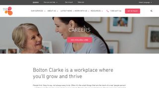 Careers At Bolton Clarke - See our current jobs in aged care