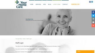 Staff Login - Your Home Care