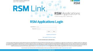 RSM Applications Login