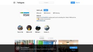 RSM UK (@rsm.uk) • Instagram photos and videos
