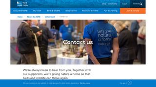 RSPB Contact Details - Contact The RSPB