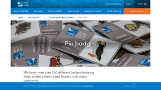 Be a Pin Badge Collector | About - RSPB Fundraising