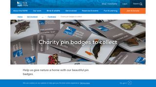 Pin Badges | Charity Pin Badges to Collect - RSPB Fundraising