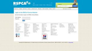 Login to the RSPCA Victoria Website