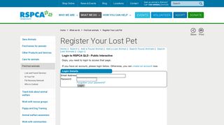 RSPCA Queensland | Register Your Lost Pet