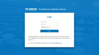 Login | UNHCR RSR