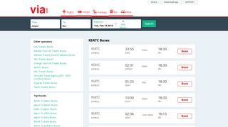 RSRTC Online Bus Ticket Booking & Reservation | Via.com