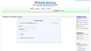 Member Login - RSSMicro Search