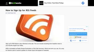 How to Sign Up for RSS Feeds | It Still Works